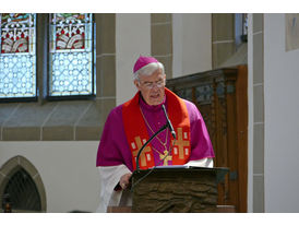 Bonifatiusandacht mit Weihbischof Prof. Dr. Karlheinz Diez in St. Crescentius (Foto: Karl-Franz Thiede)